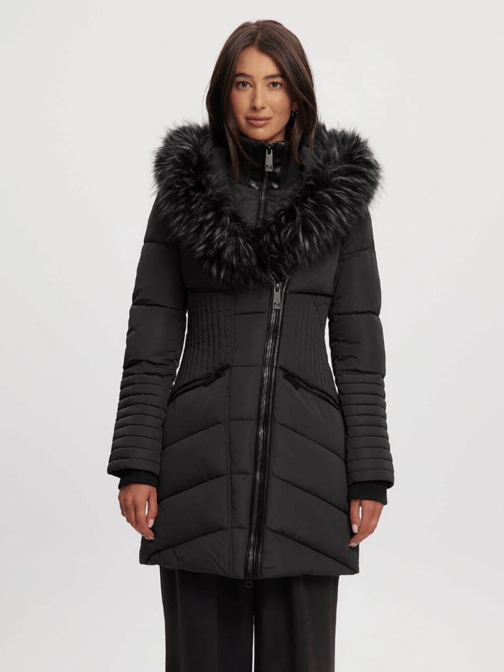 Gigi Mid Length Parka XXL - Black - NOIZE, Canadian Made, Up to -30°C / -22°F